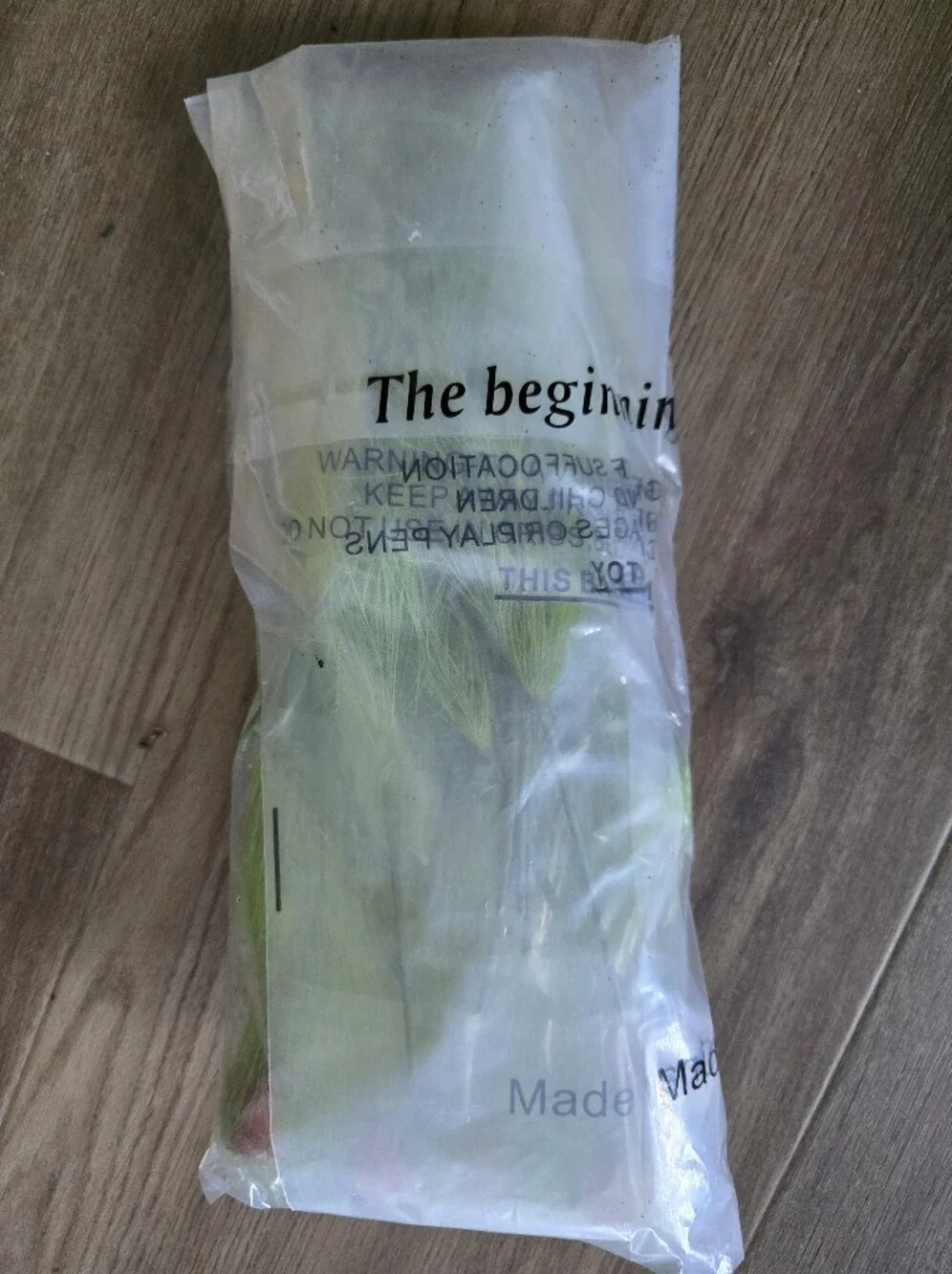 Lime Green Feather Christmas Pick Ornaments - Set of Decorative Sprays. 16. NWT.